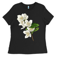 Black Mock Oranges Illustrations Ladies Tee - LillyAllenDesigns