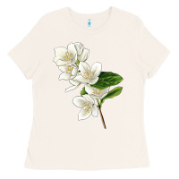 Bone Mock Oranges Illustrations Ladies Tee - LillyAllenDesigns