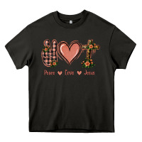 Asphalt Peace Love Jesus Heavy Core Tee - Jasminsmagicworld