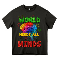 Asphalt The world needs all kinds of minds Heavy Core Tee - FaDigitalArtStudio