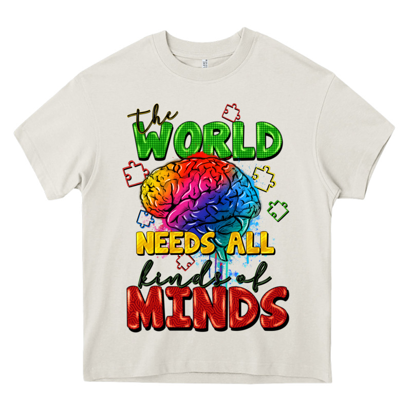 The World Needs All Kinds Of Minds Heavy Core Tee by FaDigitalArtStudio | Teevron