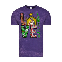 Cloud Purple Love Come Down Vintage Tee - CowhideDigitalArt