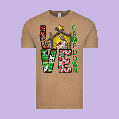Love Come Down Vintage Tee Designed By Cowhidedigitalart