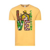 Vintage Mustard Love Come Down Vintage Tee - CowhideDigitalArt