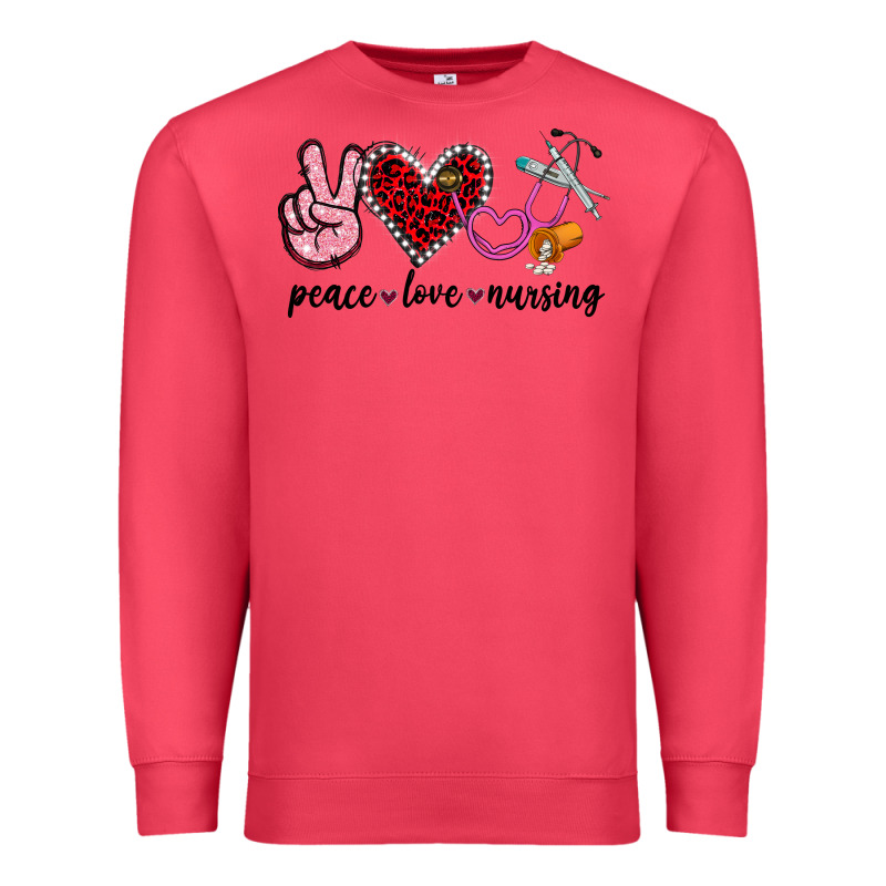 Peace Love Nursing Premium Sweatshirt by Jasminsmagicworld | Teevron