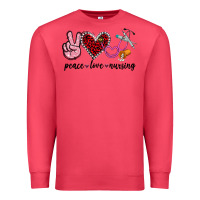 Cardinal peace love nursing Premium Sweatshirt - Jasminsmagicworld