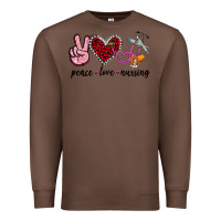 Chestnut peace love nursing Premium Sweatshirt - Jasminsmagicworld