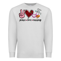 Dove Grey peace love nursing Premium Sweatshirt - Jasminsmagicworld