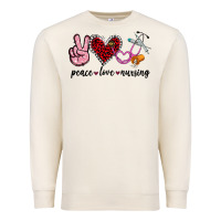 Sandshell peace love nursing Premium Sweatshirt - Jasminsmagicworld