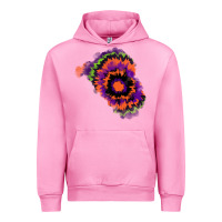 Fuchsia Pink tie dye patch Urban Hoodie - RanaPortraitStore