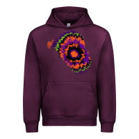 Mauve Wine tie dye patch Urban Hoodie - RanaPortraitStore