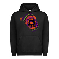 Pigment Black tie dye patch Urban Hoodie - RanaPortraitStore