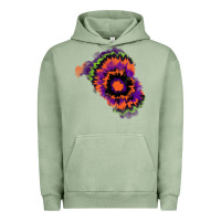 Pigment Oil Green tie dye patch Urban Hoodie - RanaPortraitStore