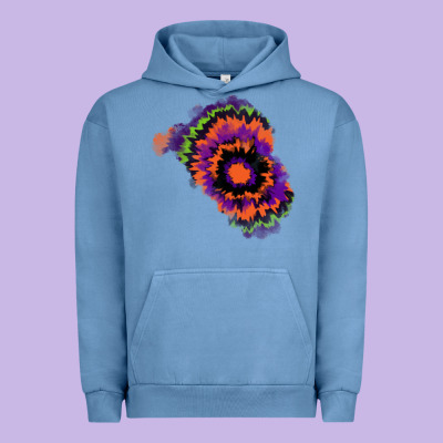 Tie Dye Patch Urban Hoodie Designed By Ranaportraitstore