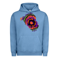 Pigment Pebble Blue tie dye patch Urban Hoodie - RanaPortraitStore