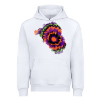 White tie dye patch Urban Hoodie - RanaPortraitStore