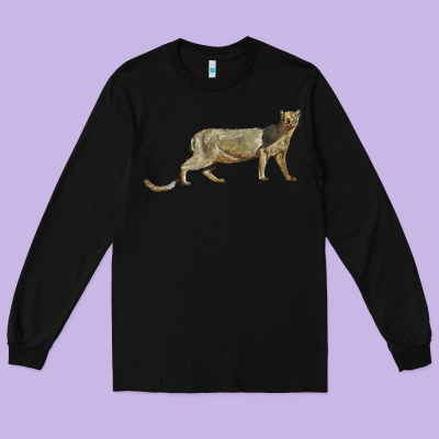 Jaguarundi Long Sleeve Tee Designed By Lillyallendesigns