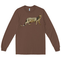 Chestnut Jaguarundi Long Sleeve Tee - LillyAllenDesigns