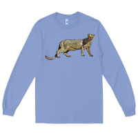 Colony Blue Jaguarundi Long Sleeve Tee - LillyAllenDesigns