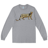 Heather Grey Jaguarundi Long Sleeve Tee - LillyAllenDesigns