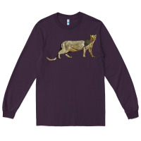 Plum Jaguarundi Long Sleeve Tee - LillyAllenDesigns