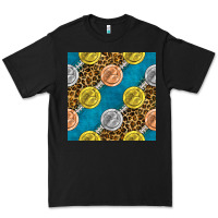 Black american football medal with leopard Premium Tee - BundleAndBundleShop