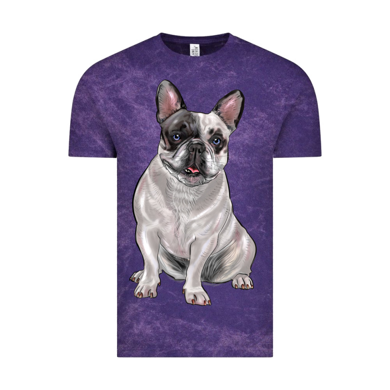 White Black French Bulldog Vintage Tee by LillyAllenDesigns | Teevron