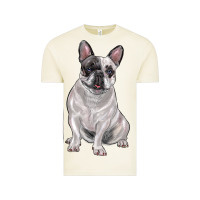 Vintage Arctic white black french bulldog Vintage Tee - LillyAllenDesigns