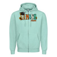 Seafoam mom of a senior 2021 Zipper Hoodie - Jasminsmagicworld