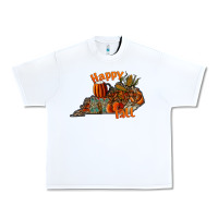 White happy fall Urban Heavy Tee - CowhideDigitalArt