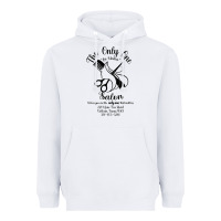 White The Only One Salon Heavyweight Hoodie - Jasminsmagicworld