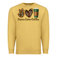 Antique Gold peace love coffee Premium Sweatshirt - Jasminsmagicworld