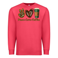 Cardinal peace love coffee Premium Sweatshirt - Jasminsmagicworld