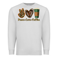 Dove Grey peace love coffee Premium Sweatshirt - Jasminsmagicworld