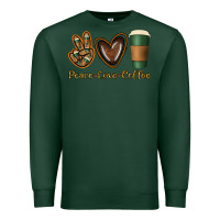 Sports Green peace love coffee Premium Sweatshirt - Jasminsmagicworld