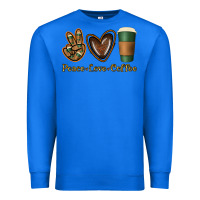 True Royal peace love coffee Premium Sweatshirt - Jasminsmagicworld