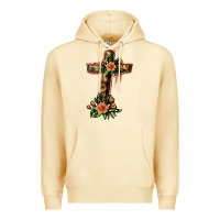 Pina Colada Flower Cross Premium Hoodie - Jasminsmagicworld