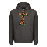 Smoke Flower Cross Premium Hoodie - Jasminsmagicworld