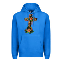 True Royal Flower Cross Premium Hoodie - Jasminsmagicworld