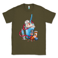 Army Green Nurse frappe coffee Classic Tee - FaDigitalArtStudio