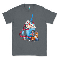 Charcoal Heather Nurse frappe coffee Classic Tee - FaDigitalArtStudio