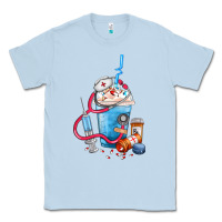 Dusty Blue Nurse frappe coffee Classic Tee - FaDigitalArtStudio