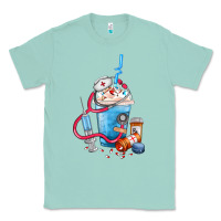 Seafoam Nurse frappe coffee Classic Tee - FaDigitalArtStudio
