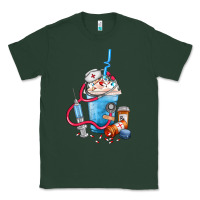 Sports Green Nurse frappe coffee Classic Tee - FaDigitalArtStudio