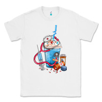 White Nurse frappe coffee Classic Tee - FaDigitalArtStudio