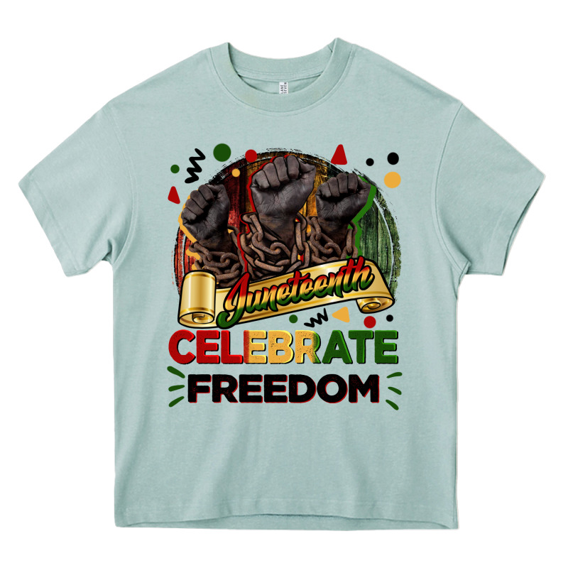 Juneteenth Celebrate Freedom Heavy Core Tee by FaDigitalArtStudio | Teevron