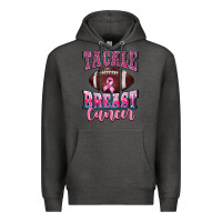 Charcoal Heather tackle breast cancer Premium Hoodie - BarkalooDesign