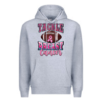 Heather Grey tackle breast cancer Premium Hoodie - BarkalooDesign
