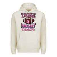 Oatmeal Heather tackle breast cancer Premium Hoodie - BarkalooDesign