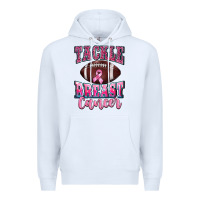 White tackle breast cancer Premium Hoodie - BarkalooDesign